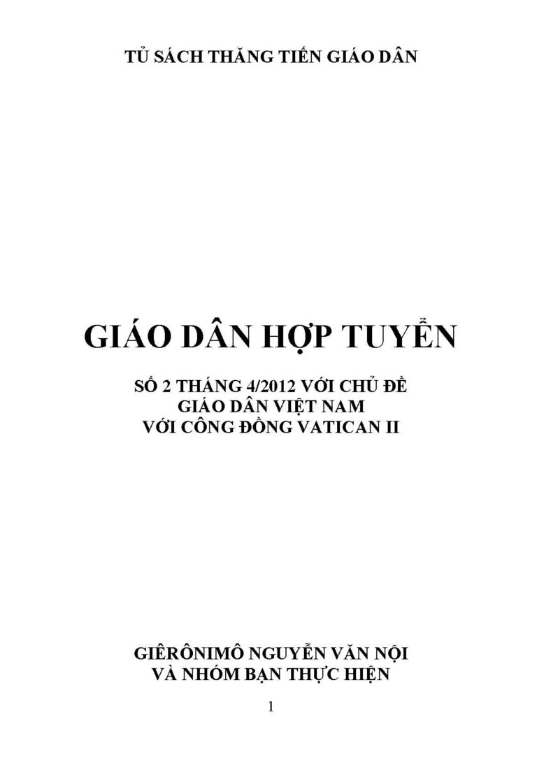 GIÁO DÂN HỢP TUYỂN SỐ 2